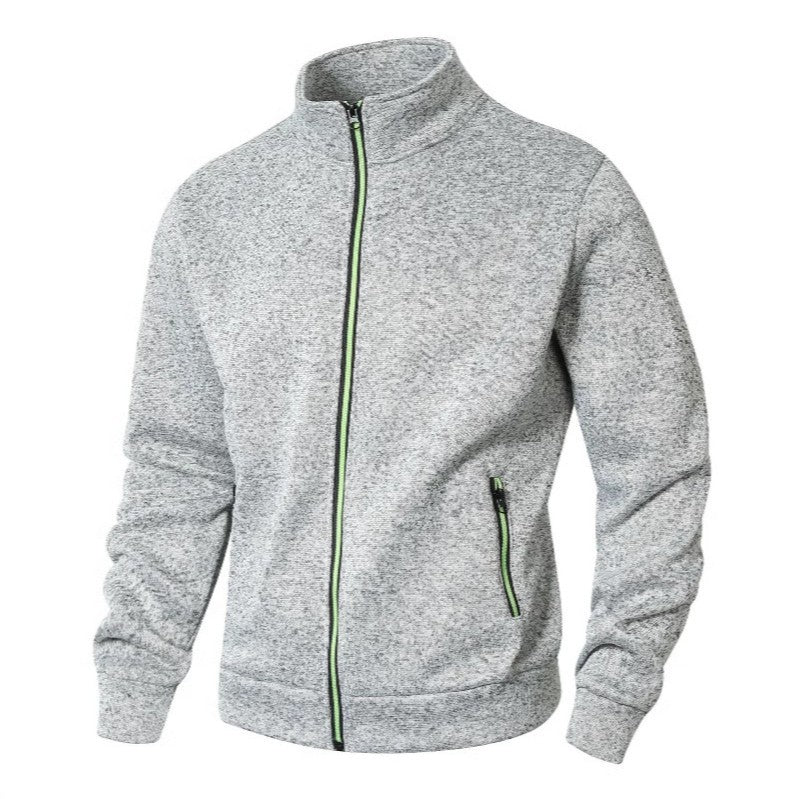Warm High Neck Zip Up Fleece Jacket