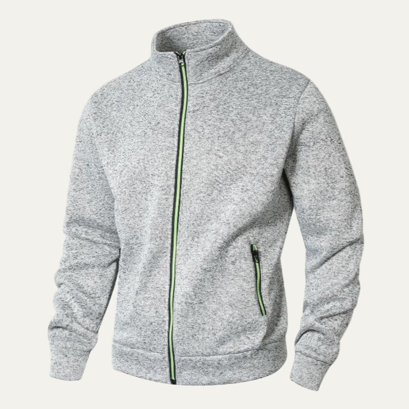 Men's Zip Up Sports Jacket with Contrast Details