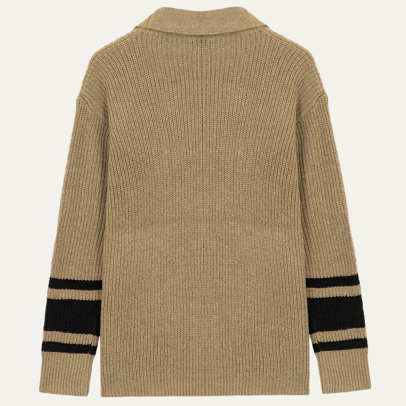 Men's Classic Stripe Knitted Sweater Cardigan