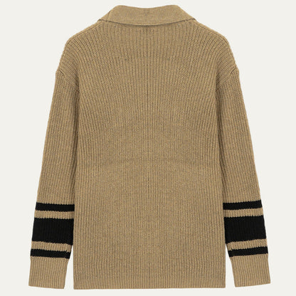 Men's Classic Stripe Knitted Sweater Cardigan
