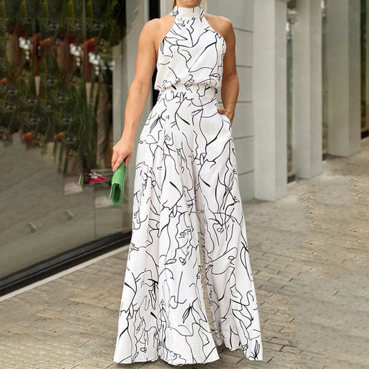 Chic Flowy Sleeveless Summer Jumpsuit for Women - OutfitLondon