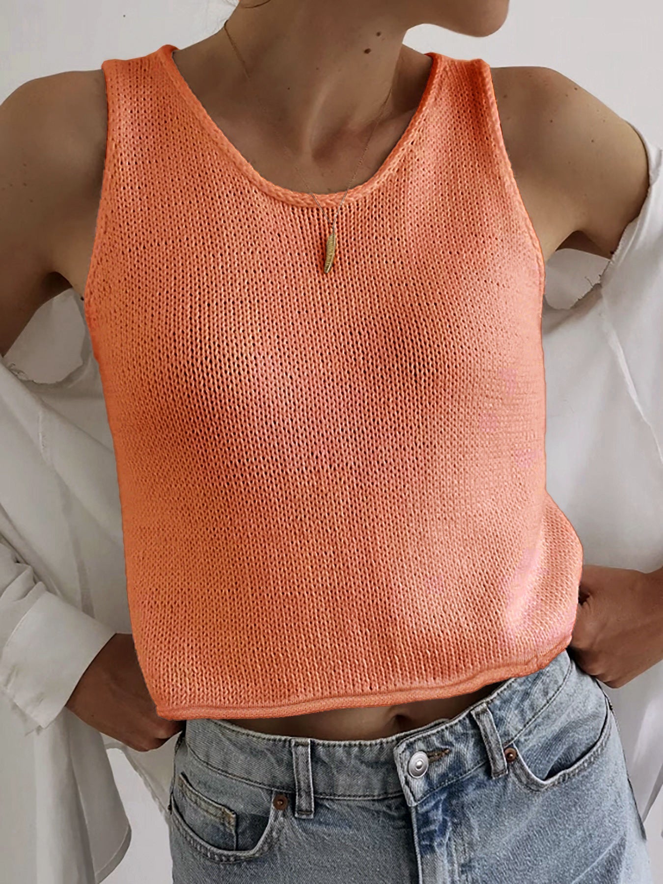 Relaxed Fit Crew Neck Sweatshirt Top