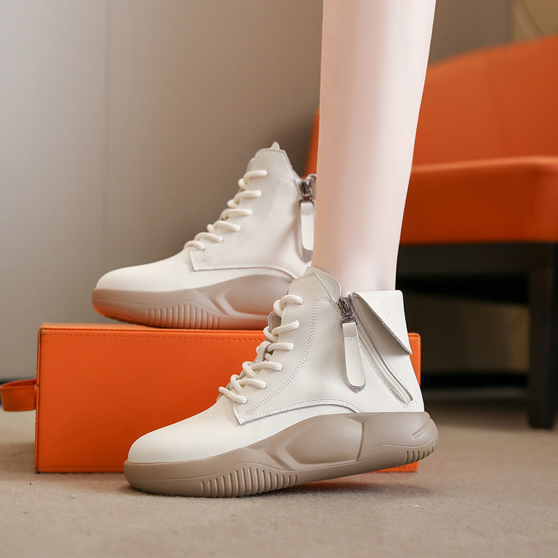 Women's Chunky High Top Ankle Boots