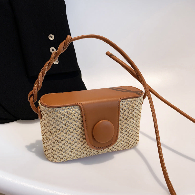 Stylish Woven Crossbody Bag – Summer Tote for Women
