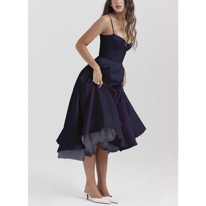 Loose Fit V Neck Summer Dress – Flowy Ruffled Skirt