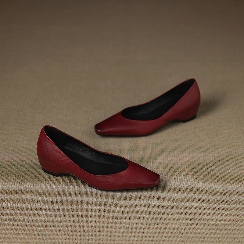 Real Leather Ballet Shoes