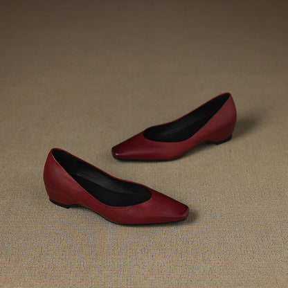 Real Leather Ballet Shoes