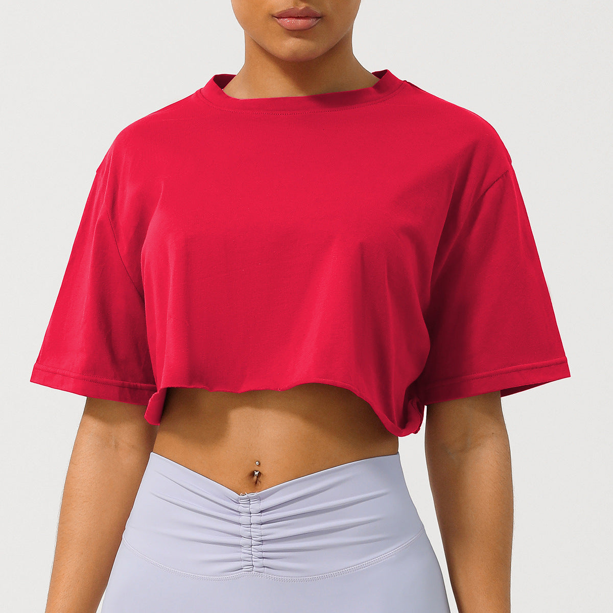 Comfortable Casual Cropped T-Shirt