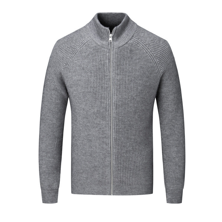 Cozy Crew Neck Knitted Cardigan Sweater