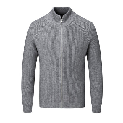 Cozy Crew Neck Knitted Cardigan Sweater