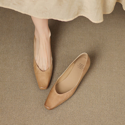 Real Leather Ballet Shoes