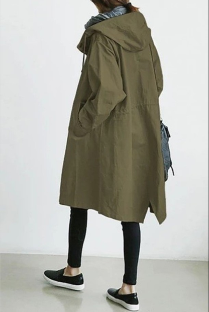 Ladies Long Waterproof Parka Jacket