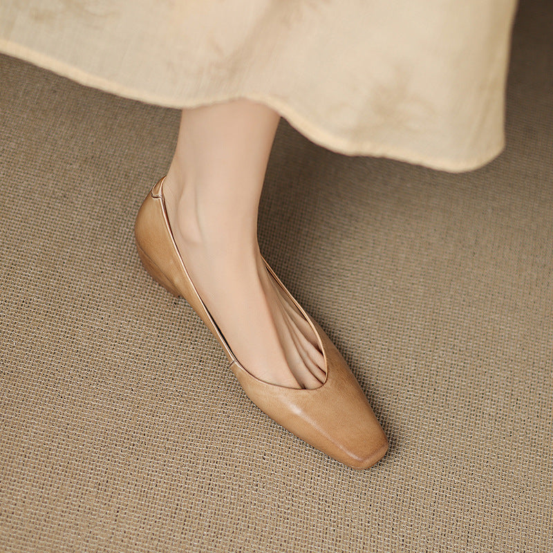 Real Leather Ballet Shoes