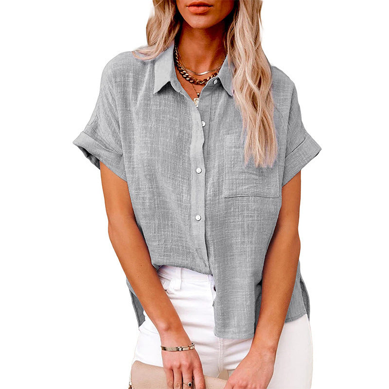 Soft Relaxed Fit Women's Button Down Shirt