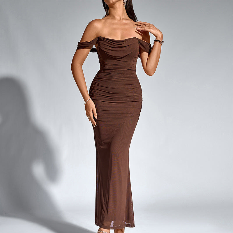 Chic Backless Mermaid Evening Gown