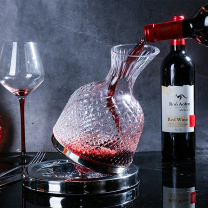Luxury Swivel Wine and Spirits Decanter - OutfitLondon