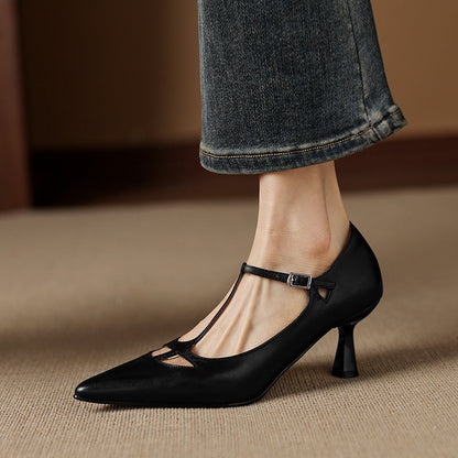 Authentic Real Leather High Heels