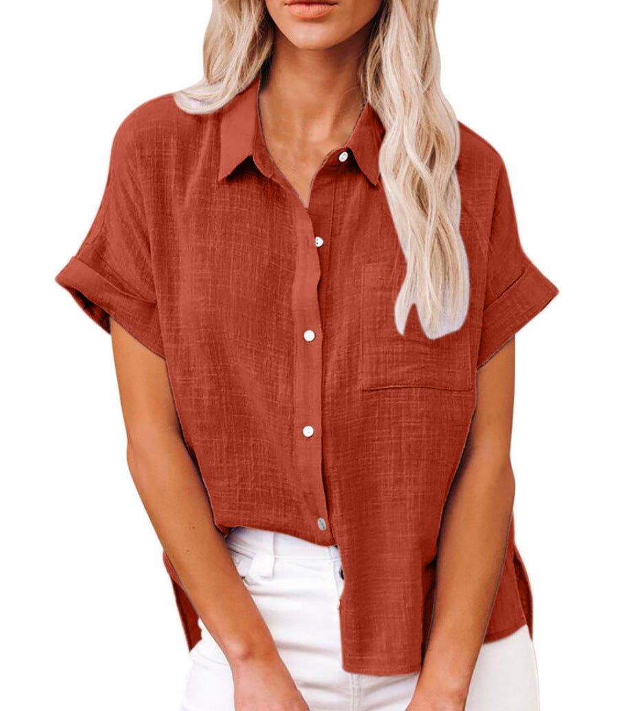 Soft Relaxed Fit Women's Button Down Shirt