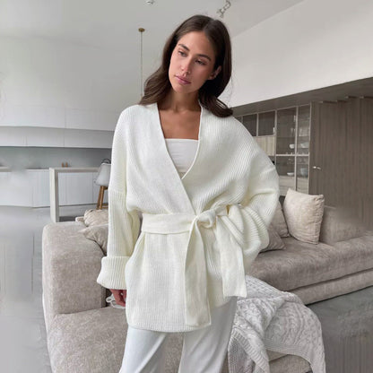 Cozy Ladies' Knitted Cardigan Sweater