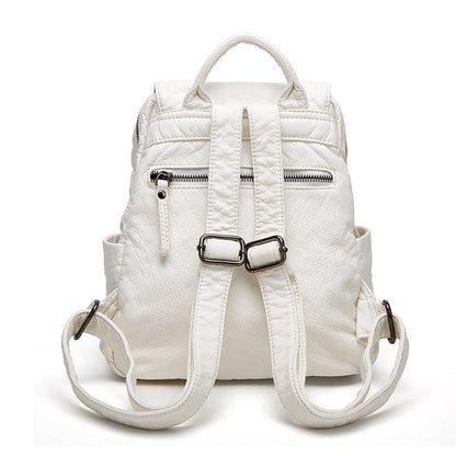 Stylish Leather Backpack with Spacious Compartments