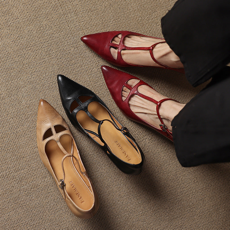 Authentic Real Leather High Heels
