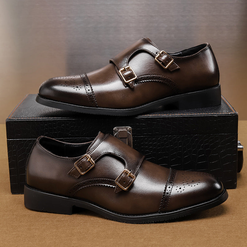 Luxury Double Buckle Dress Shoes