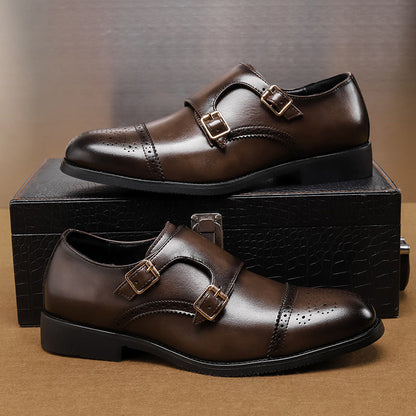 Luxury Double Buckle Dress Shoes