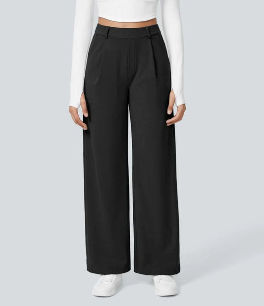 Comfortable Loose Fit Simple Trousers - OutfitLondon