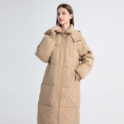 Warm Hooded Down Winter Jacket