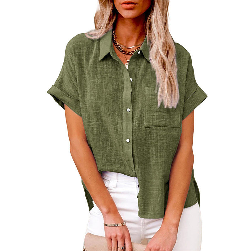 Soft Relaxed Fit Women's Button Down Shirt