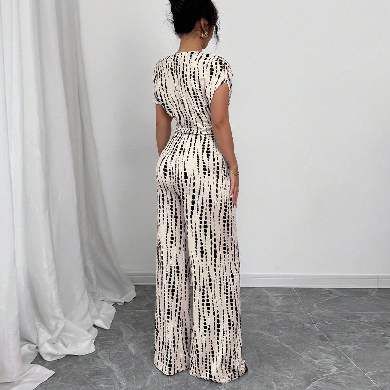 Elegant High-Waisted Wide Leg Jumpsuit