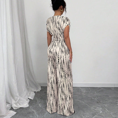 Elegant High-Waisted Wide Leg Jumpsuit