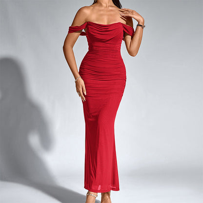 Chic Backless Mermaid Evening Gown