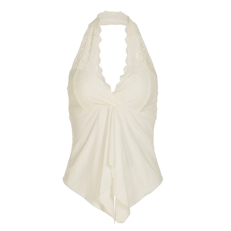 Relaxed Fit Summer Halter Neck Top
