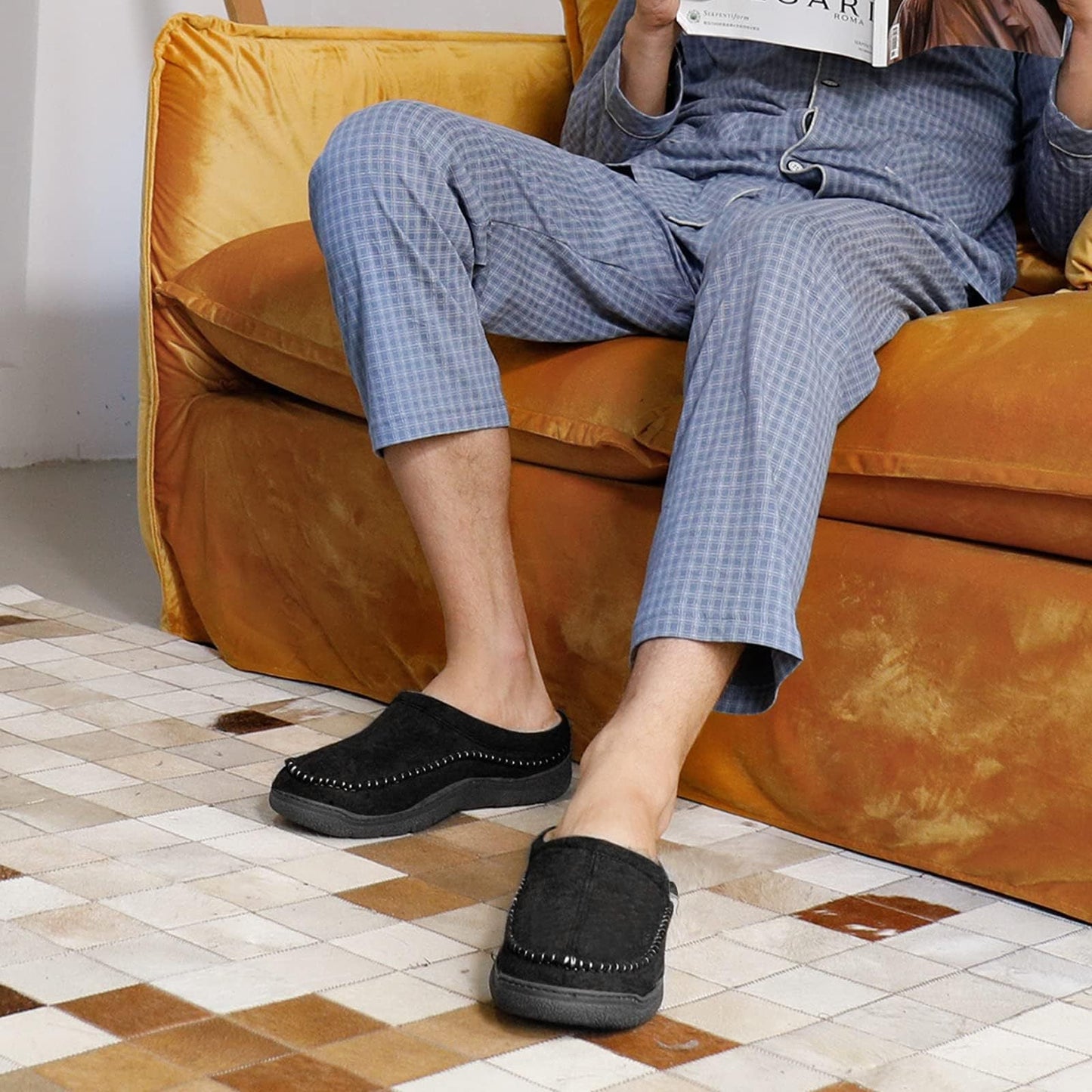 Comfy Fleece Slip On Slippers
