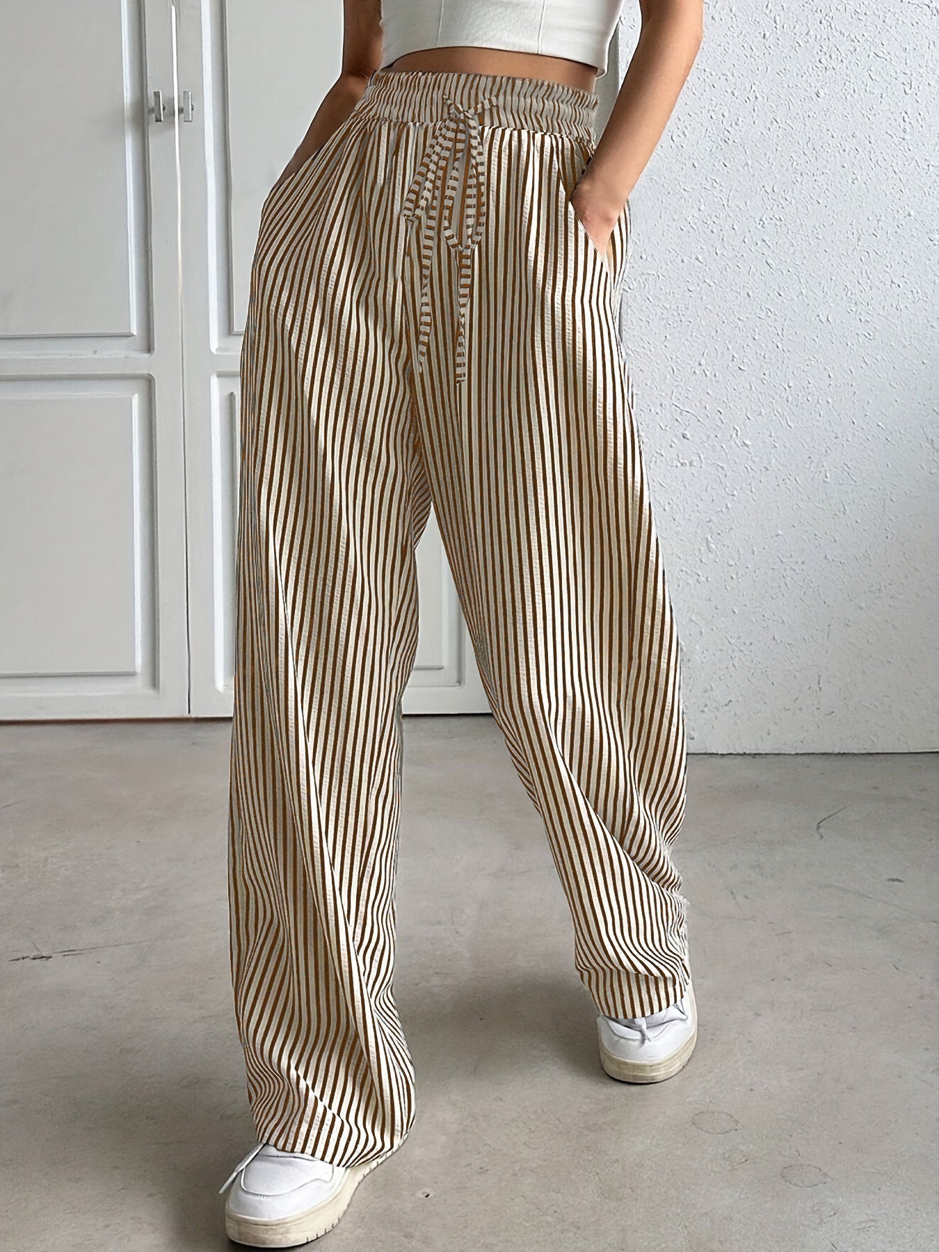 Casual Beachy Wide Leg Pants