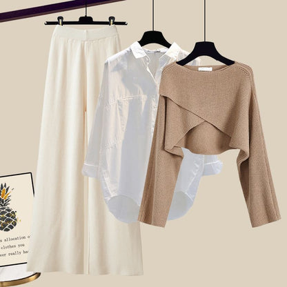 Soft Knitted 3 Piece Clothing Set
