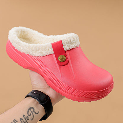 Cozy Fleece Lined Snow Clogs – Comfortable Slip On Boots