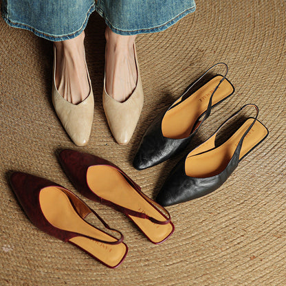 Authentic Leather Mule Shoes