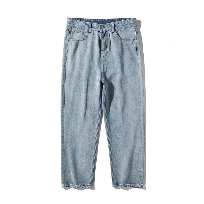 Comfortable Relaxed Fit Straight Leg Jeans - OutfitLondon
