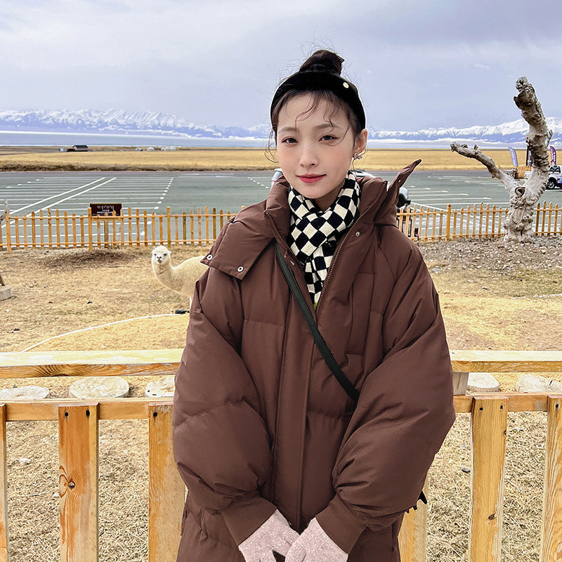 Warm Hooded Down Winter Jacket