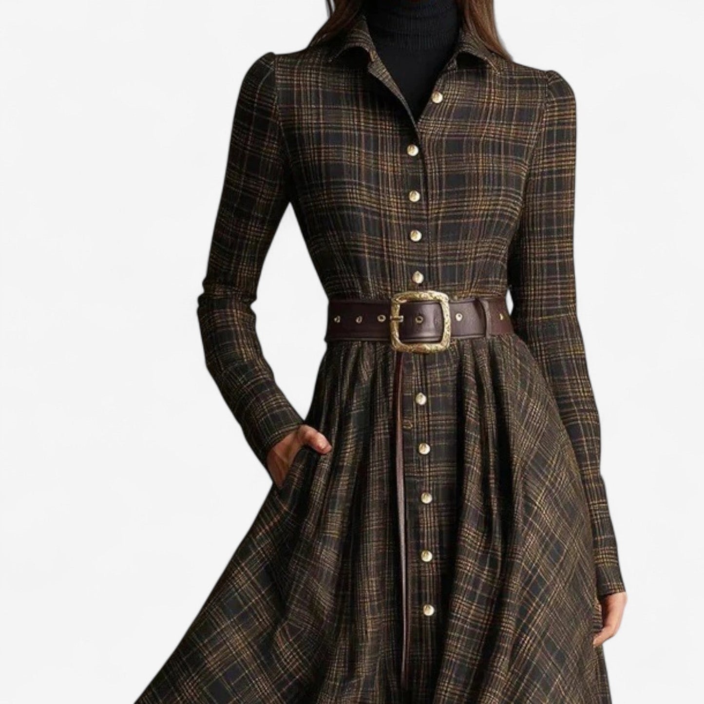 Classic Long Sleeve Maxi Dress