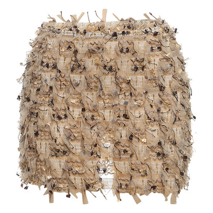 Fashionable High Waist Fringe Mini Skirt