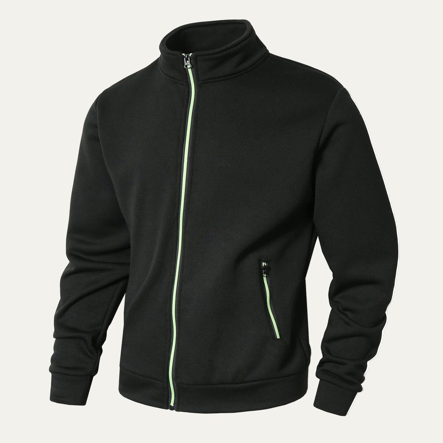Men's Zip Up Sports Jacket with Contrast Details