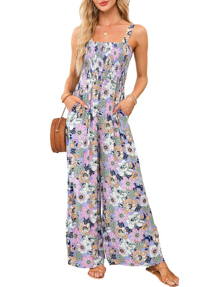 Bright Floral Women's Summer Jumpsuit