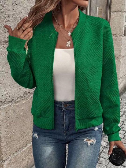 Ladies Quilted Zip Up Jacket