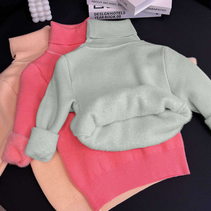 Soft Fleece Winter Knit Sweater