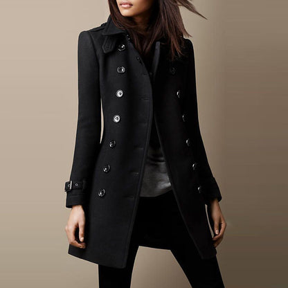 Timeless Women's Fitted Cold Weather Coat - OutfitLondon
