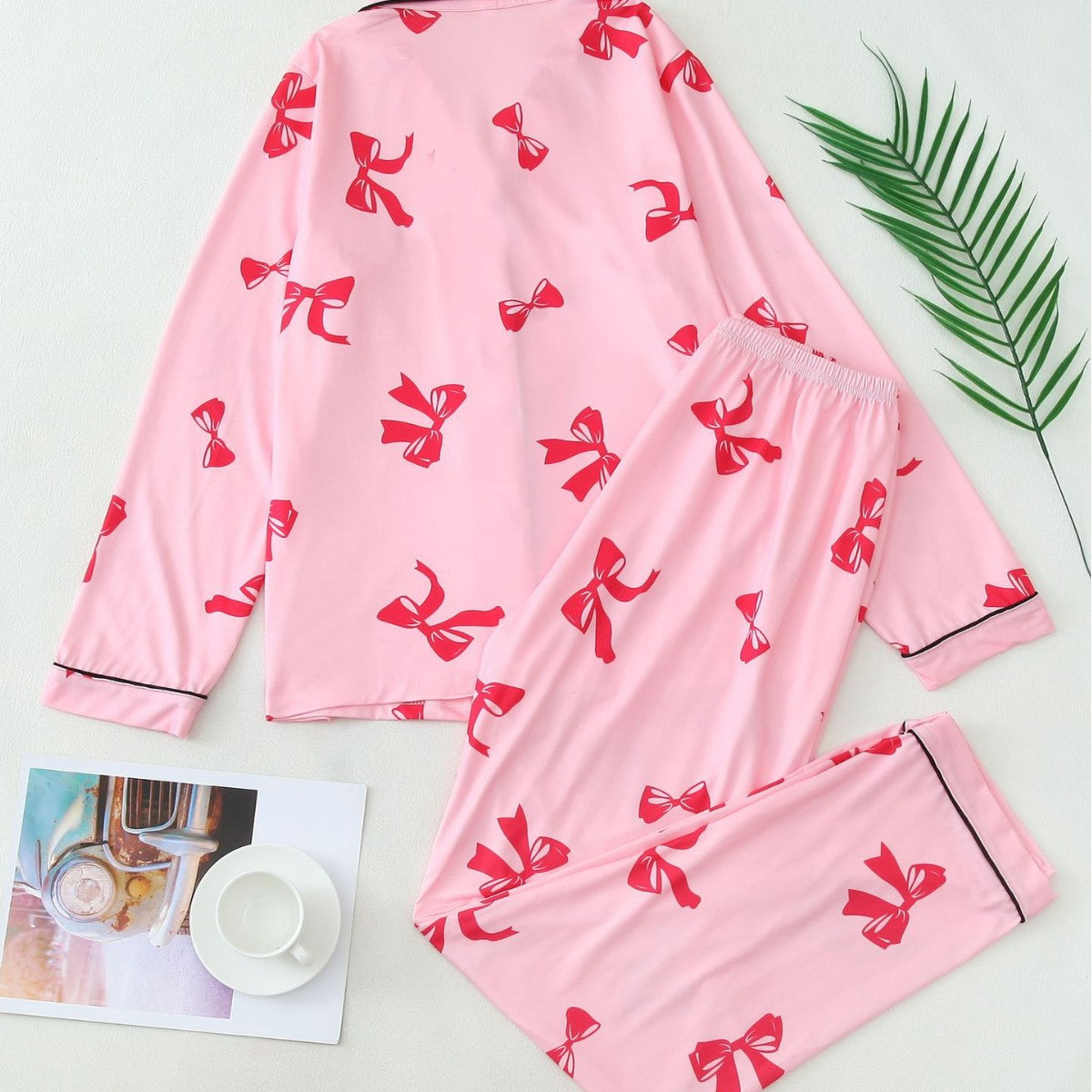 Soft Cozy Pajama Set with Long Sleeve Top