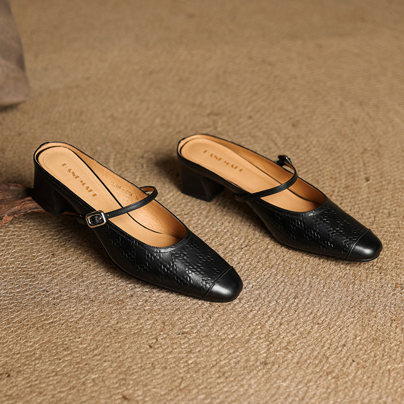 Authentic Leather Slide Shoes